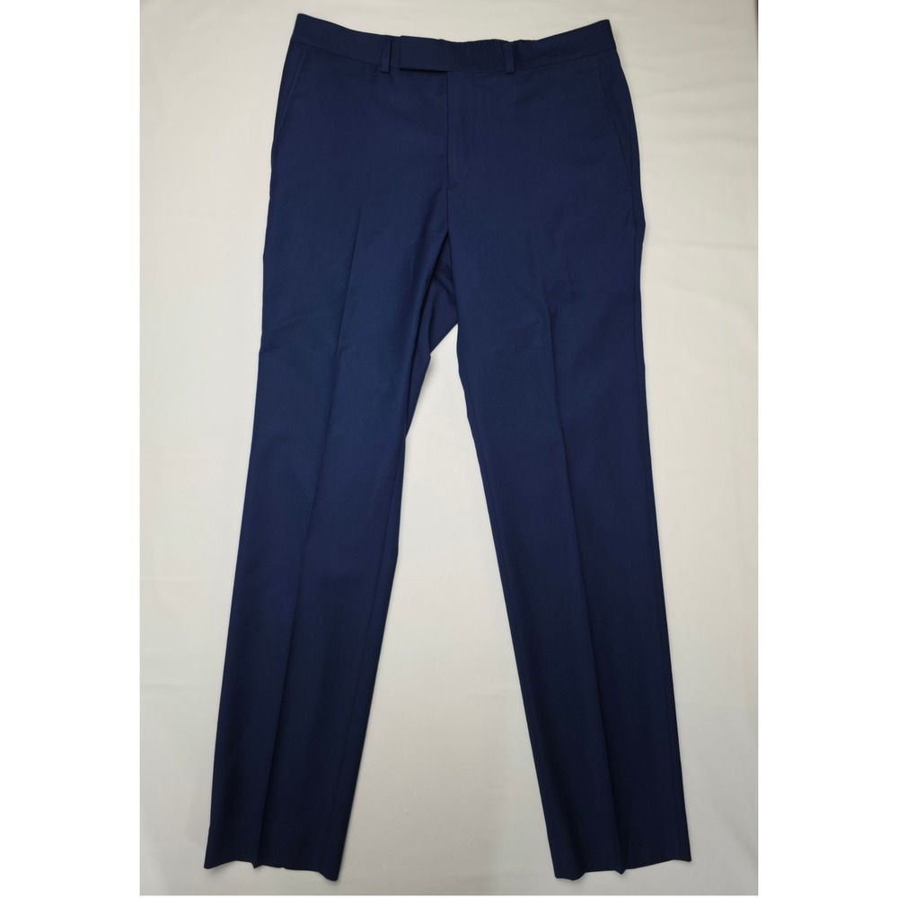 Kenneth Cole Reaction Dress Pants Mens 33X32 Navy Straight Leg Suit Trouser‎ NWT